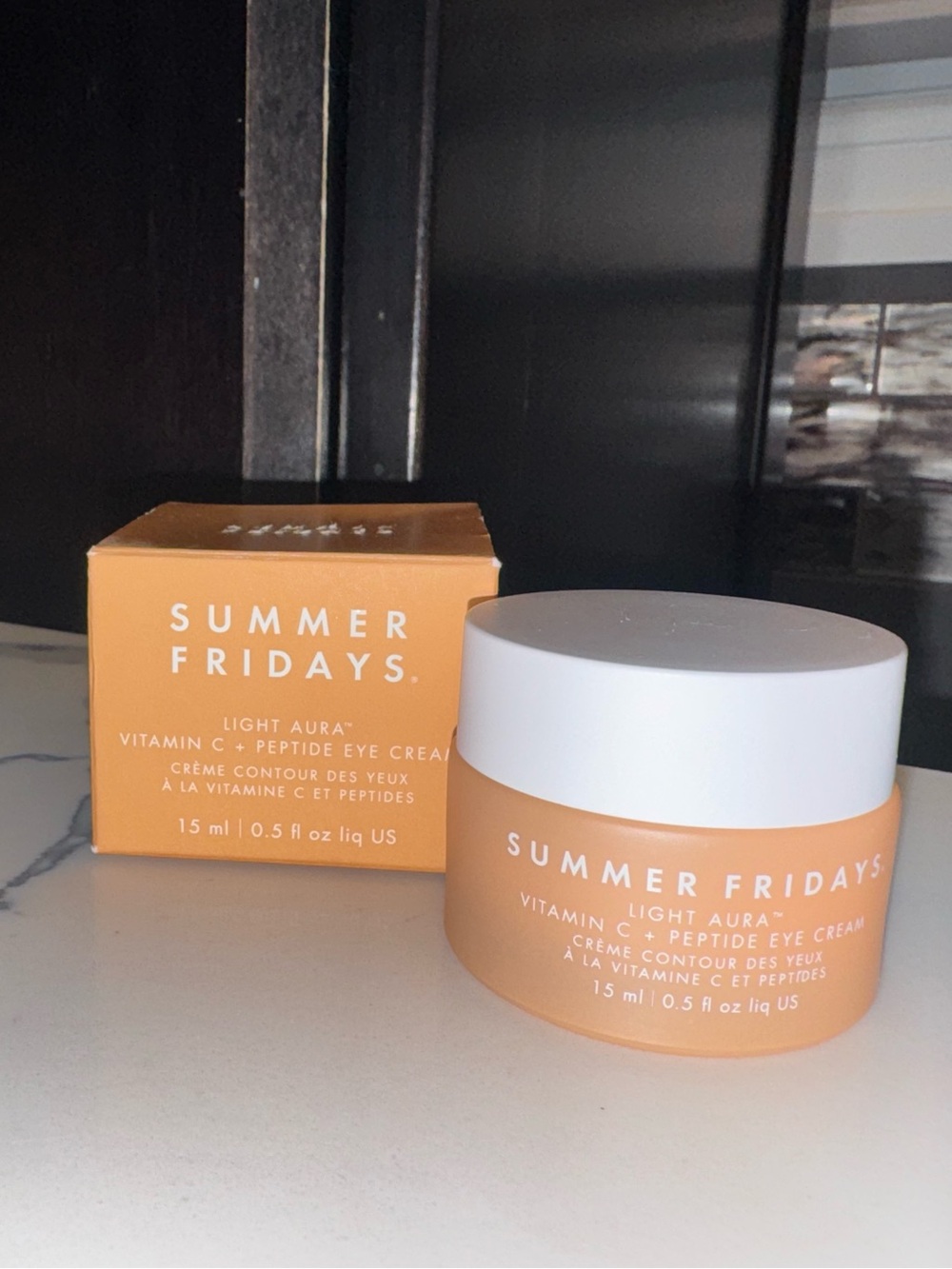 Summer Fridays Light Aura Vitamin C + Peptide Eye Cream 0.5 oz New in Box